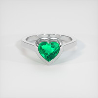 1.26 Ct. Emerald Ring, Platinum 950 1