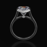 2.00 Ct. Gemstone Ring, Platinum 950 3