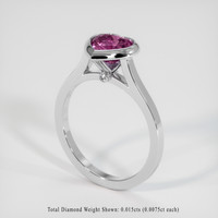 1.30 Ct. Gemstone Ring, Platinum 950 2