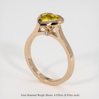 1.25 Ct. Gemstone Ring, 14K Rose Gold 2