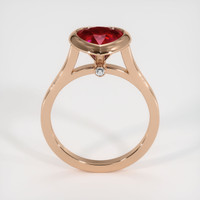 2.33 Ct. Ruby Ring, 14K Rose Gold 3