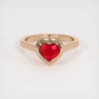 1.03 Ct. Ruby Ring, 14K Rose Gold 1