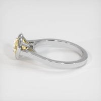 2.06 Ct. Peach Sapphire Ring, 10K White Gold 4