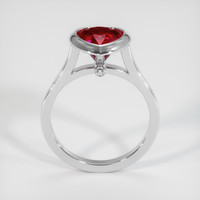 2.33 Ct. Ruby Ring, 14K White Gold 3