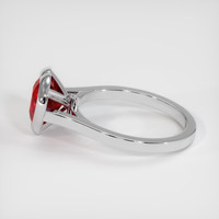 2.33 Ct. Ruby Ring, 14K White Gold 4