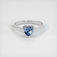 1.01 Ct. Sapphire Ring, 14K White Gold 1