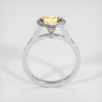 2.06 Ct. Peach Sapphire Ring, 14K White Gold 3