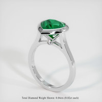 Emerald Ring 2.11 Ct., 18K White Gold Preview