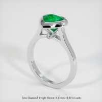 1.26 Ct. Emerald Ring, 18K White Gold 2