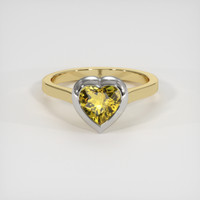 1.25 Ct. Gemstone Ring, 14K White & Yellow 1