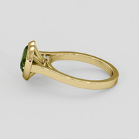 2.09 Ct. Yellowish Green Sapphire Ring, 10K Yellow Gold 4