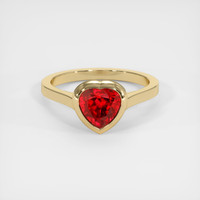 1.68 Ct. Ruby Ring, 14K Yellow Gold 1