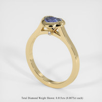 1.11 Ct. Color Change Sapphire Ring, 14K Yellow Gold 2