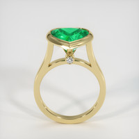 3.10 Ct. Emerald  Ring - 18K Yellow Gold