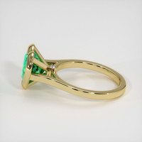 3.10 Ct. Emerald Ring, 18K Yellow Gold 4
