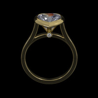 2.00 Ct. Gemstone Ring, 18K Yellow Gold 3