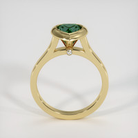 1.50 Ct. Bluish Green Sapphire Ring, 18K Yellow Gold 3