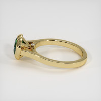 1.50 Ct. Bluish Green Sapphire Ring, 18K Yellow Gold 4