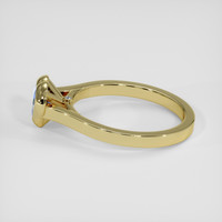 0.78 Ct. Blue Sapphire Ring, 18K Yellow Gold 4