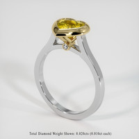 1.25 Ct. Gemstone Ring, 14K Yellow & White 2