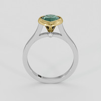1.43 Ct. Bluish Green Sapphire Ring, 18K Yellow & White 3