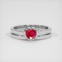 0.46 Ct. Ruby Ring, Platinum 950 1