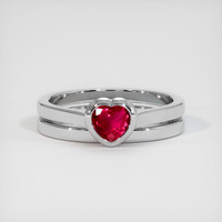 Ruby Ring 0.43 Ct. 14K White Gold Preview