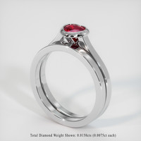 Ruby Ring 0.43 Ct. 14K White Gold Preview