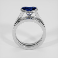 1.95 Ct. Blue Sapphire Ring, 14K White Gold 3