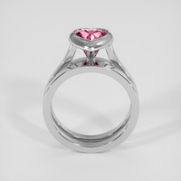 1.49 Ct. Padparadscha Sapphire Ring, 18K White Gold 3