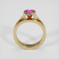 0.99 Ct. Pinkish Purple Sapphire Ring, 10K Yellow Gold 3