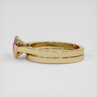 0.99 Ct. Pinkish Purple Sapphire Ring, 14K Yellow Gold 4