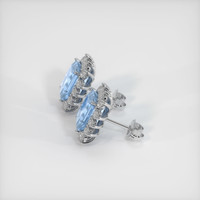 5.98 Ct.Tw. Gemstone Earrings, Platinum 950 3