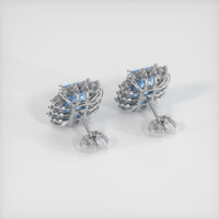 5.98 Ct.Tw. Gemstone Earrings, Platinum 950 4