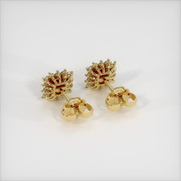 <span>0.67</span>&nbsp;<span class="tooltip-light">Ct.Tw.<span class="tooltiptext">Total Carat Weight</span></span> Ruby Earrings, 14K Yellow Gold 4