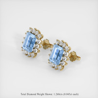 <span>5.98</span>&nbsp;<span class="tooltip-light">Ct.Tw.<span class="tooltiptext">Total Carat Weight</span></span> Gemstone Earrings, 14K Yellow Gold 2