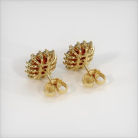 Ruby Earrings 0.78 Ct.Tw.Total Carat Weight 18K Yellow Gold Preview