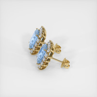 5.98 Ct.Tw. Gemstone Earrings, 18K Yellow Gold 3
