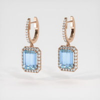 <span>5.98</span>&nbsp;<span class="tooltip-light">Ct.Tw.<span class="tooltiptext">Total Carat Weight</span></span> Gemstone Earrings, 14K Rose Gold 3