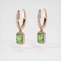 <span>1.42</span>&nbsp;<span class="tooltip-light">Ct.Tw.<span class="tooltiptext">Total Carat Weight</span></span> Gemstone Earrings, 14K Rose Gold 3