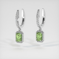 <span>1.42</span>&nbsp;<span class="tooltip-light">Ct.Tw.<span class="tooltiptext">Total Carat Weight</span></span> Gemstone Earrings, 14K White Gold 3