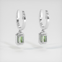 <span>1.42</span>&nbsp;<span class="tooltip-light">Ct.Tw.<span class="tooltiptext">Total Carat Weight</span></span> Gemstone Earrings, 14K White Gold 4