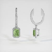 <span>1.42</span>&nbsp;<span class="tooltip-light">Ct.Tw.<span class="tooltiptext">Total Carat Weight</span></span> Gemstone Earrings, 18K White Gold 2