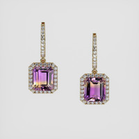 <span>6.32</span> <span class="tooltip-light">Ct.Tw.<span class="tooltiptext">Total Carat Weight</span></span> Bi Color Ametrine Earrings, 14K Yellow Gold 1