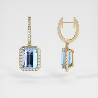 <span>5.98</span>&nbsp;<span class="tooltip-light">Ct.Tw.<span class="tooltiptext">Total Carat Weight</span></span> Gemstone Earrings, 14K Yellow Gold 2