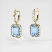 <span>3.11</span>&nbsp;<span class="tooltip-light">Ct.Tw.<span class="tooltiptext">Total Carat Weight</span></span> Gemstone Earrings, 14K Yellow Gold 3