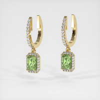 <span>1.42</span>&nbsp;<span class="tooltip-light">Ct.Tw.<span class="tooltiptext">Total Carat Weight</span></span> Gemstone Earrings, 14K Yellow Gold 3