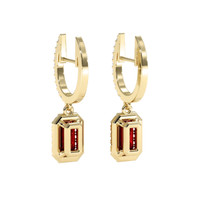 1.64 Ct.Tw. Ruby Earrings, 18K Yellow Gold 4