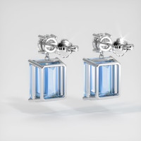 5.98 Ct.Tw. Gemstone Earrings, Platinum 950 4
