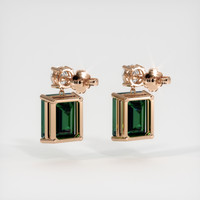 6.67 Ct.Tw. Gemstone Earrings, 14K Rose Gold 4